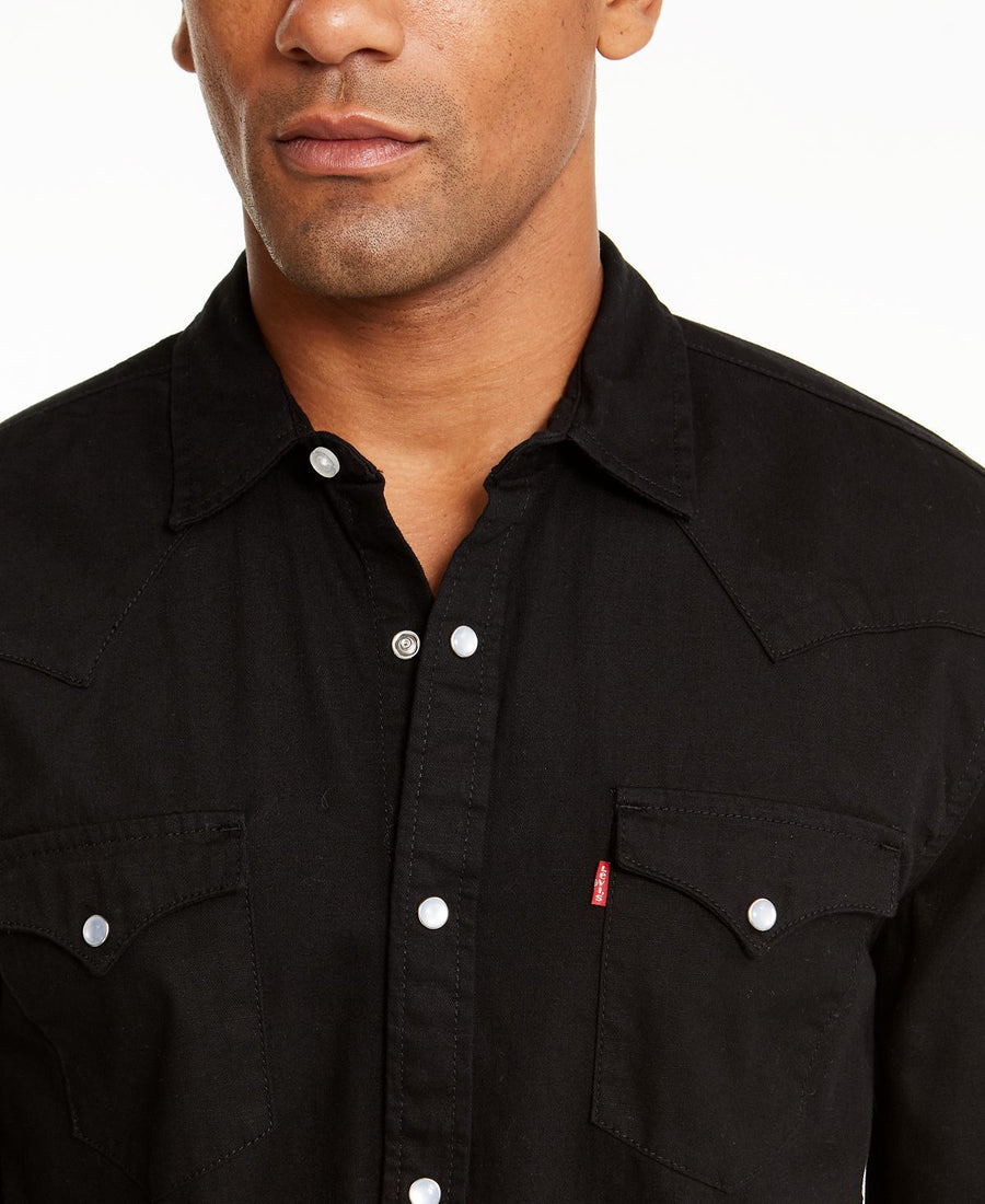 Levi's Standard Barstow Western Long-sleeve Denim Shirt Onyx