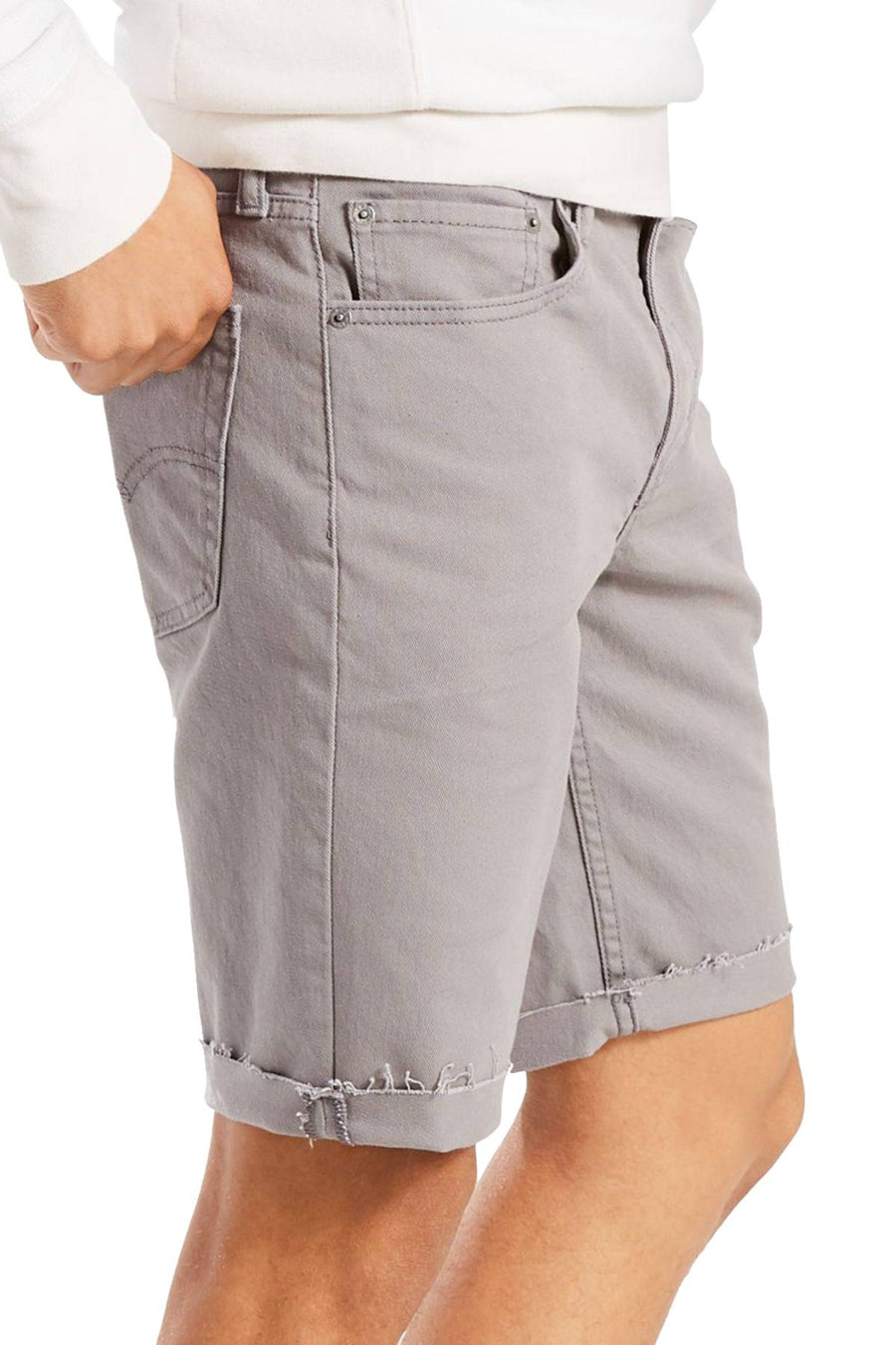 Levi's Steel-Grey 511™ Slim-Fit Cut-Off Ripped Jean Short