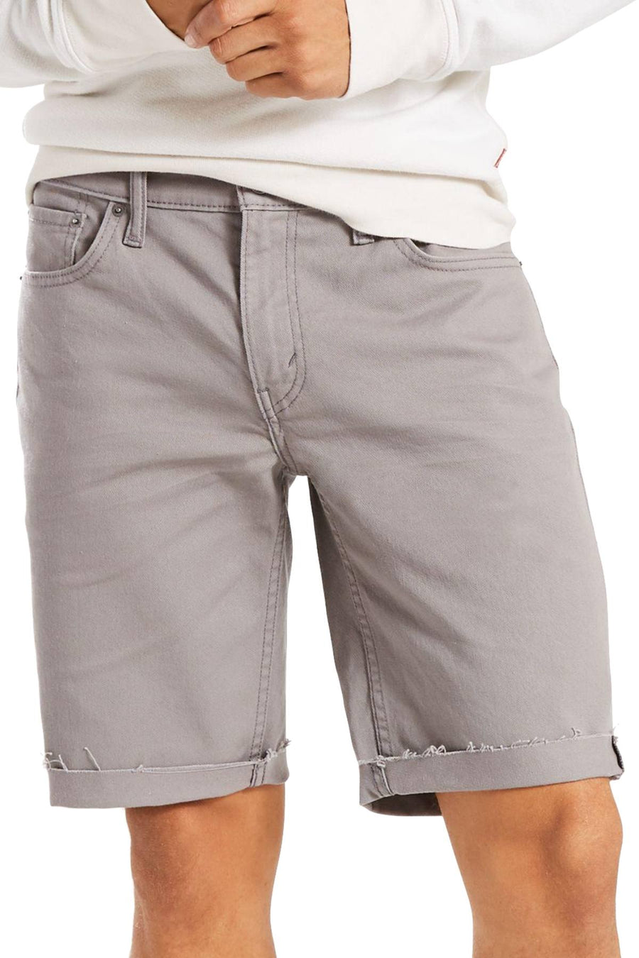 Levi's Steel-Grey 511™ Slim-Fit Cut-Off Ripped Jean Short