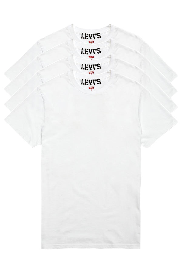 Levi's White 100-Series Crew-Neck T-Shirt 4-Pack