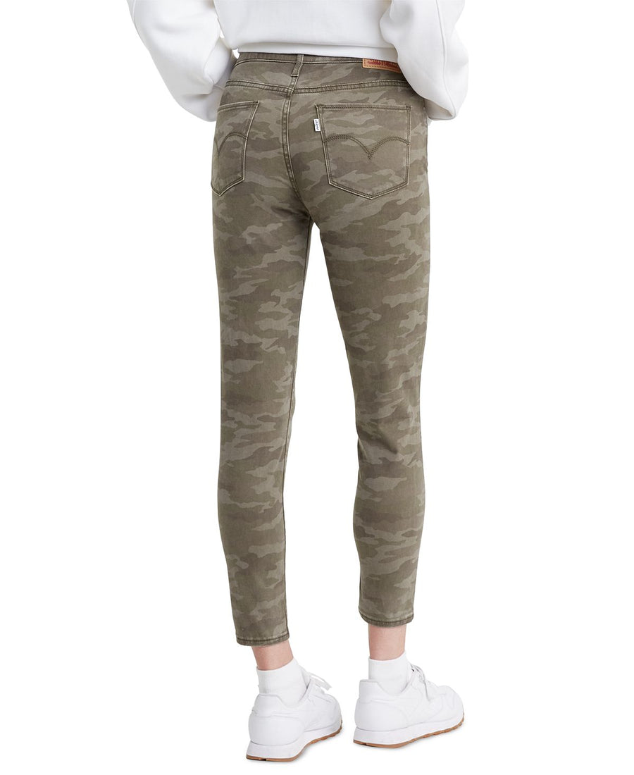 Levi's wo 720 Cropped Super-skinny Jeans Hypersoft Tamburitza Green Camo