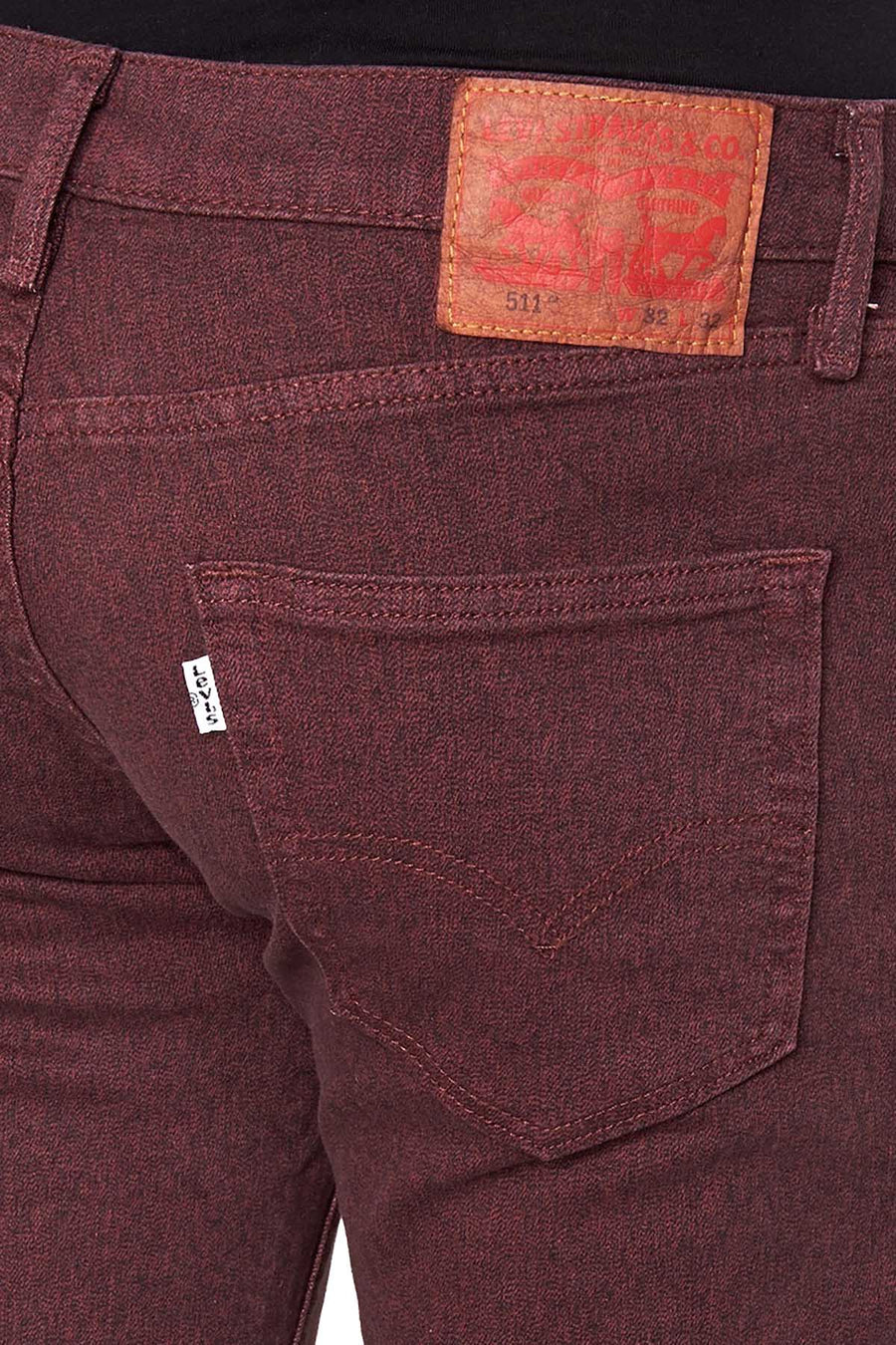 Levis Pomegranate 511 Slim Fit Stretch Jaspee Jeans