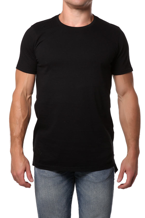 Lick Black Long Cotton Graphic Tee