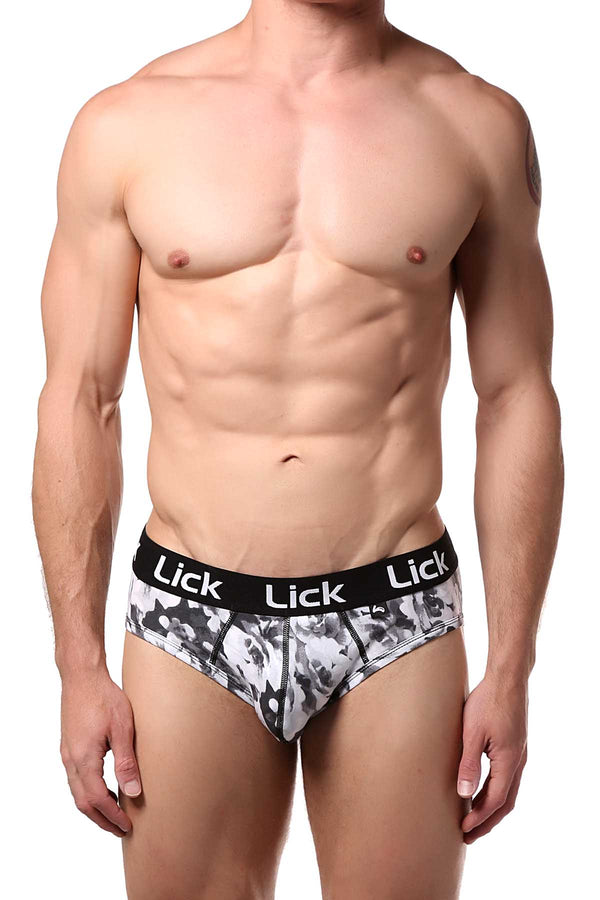 Lick Black & White Floral Brief