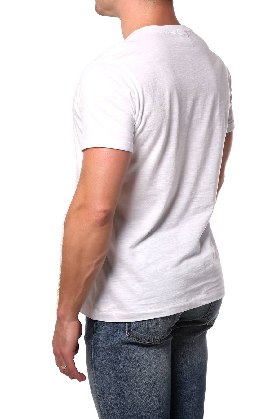 Lick White Embroidered Logo Tee