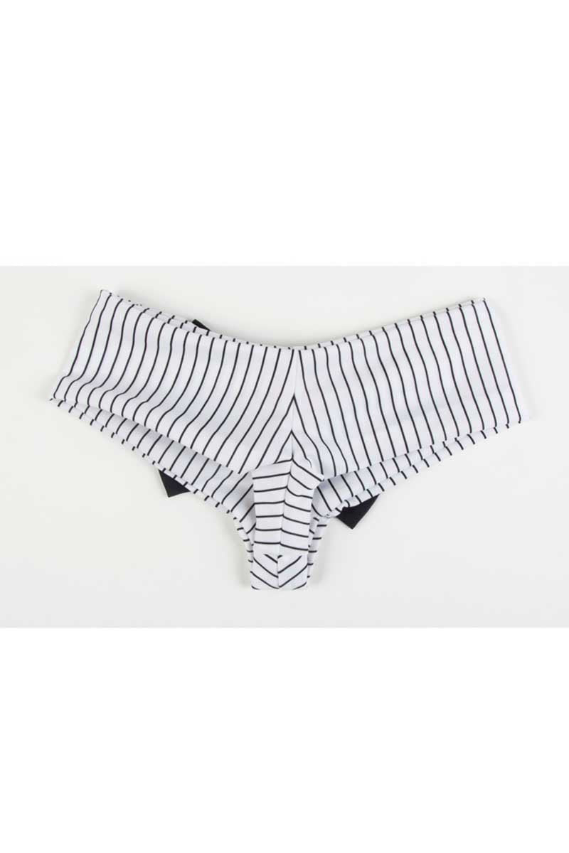 Lolli Black & White Stripe Bow Bottom