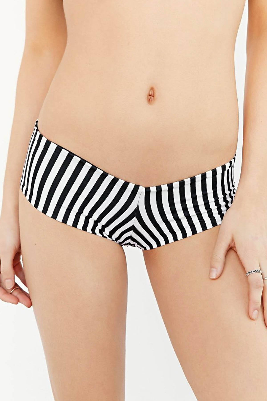 Lolli Black & White Stripe Bow Bottom