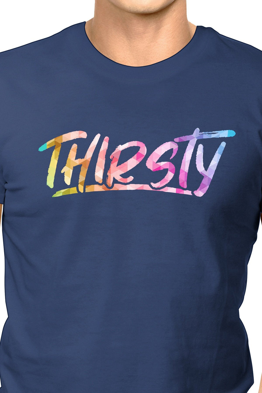 LowTee Navy Expression Shirt Thirsty