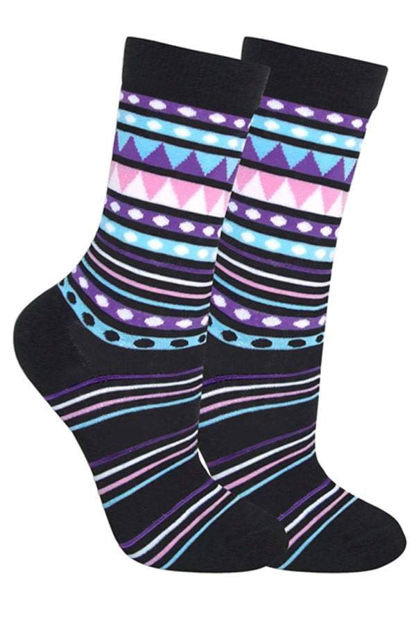 Lucci New Age Crew Sock Black