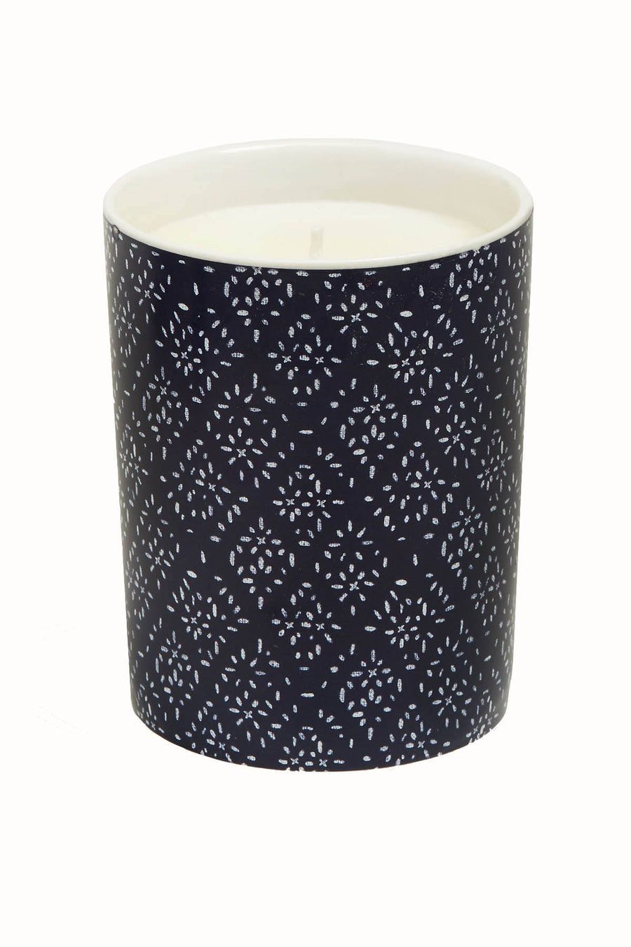 Lucky Brand Indigo-Dye Ceramic Orange-Moss Scented Candle