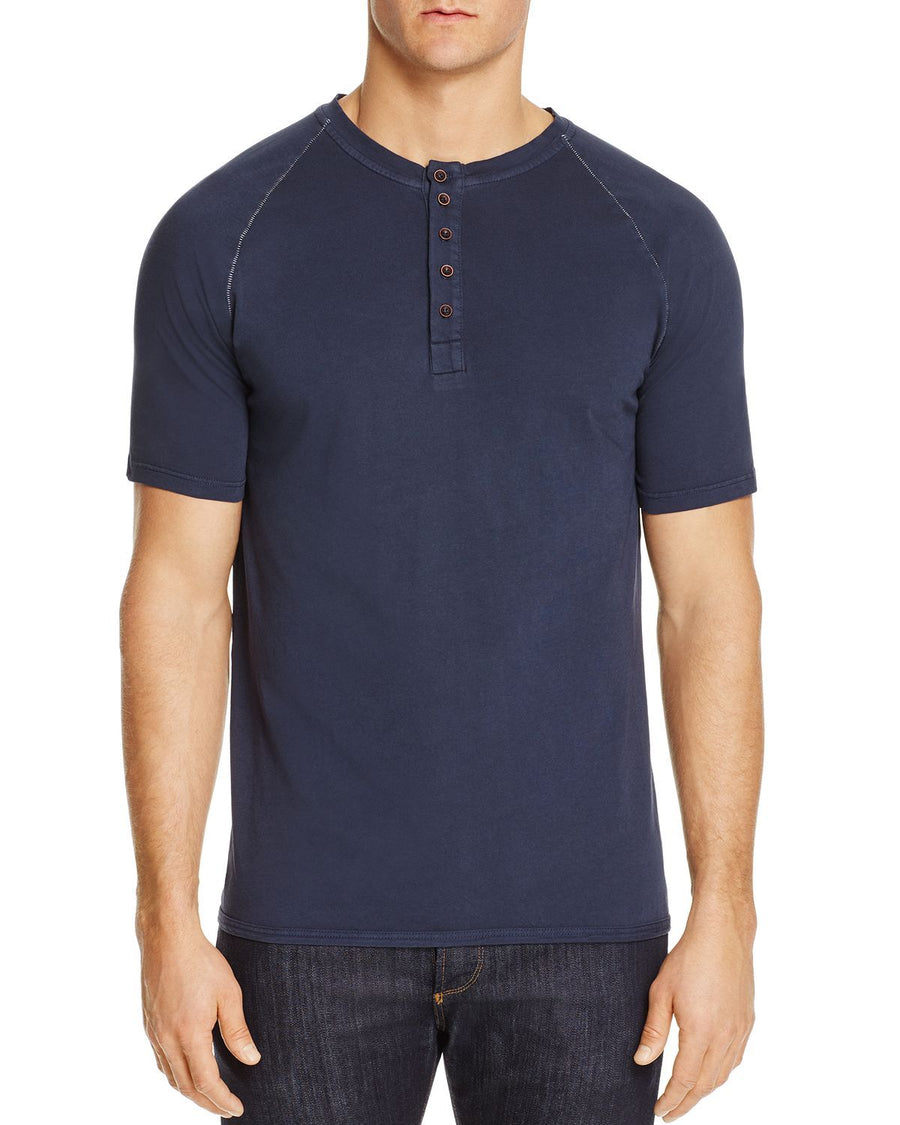 M Singer Henley Shirt Navy