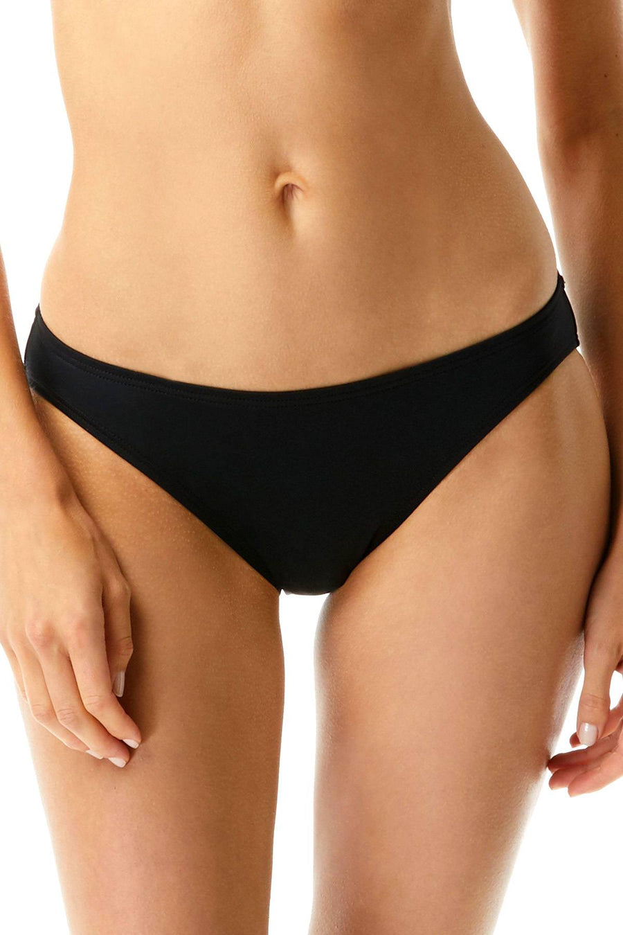 MICHAEL Michael Kors Black Sea Solids Classic Bikini Bottom