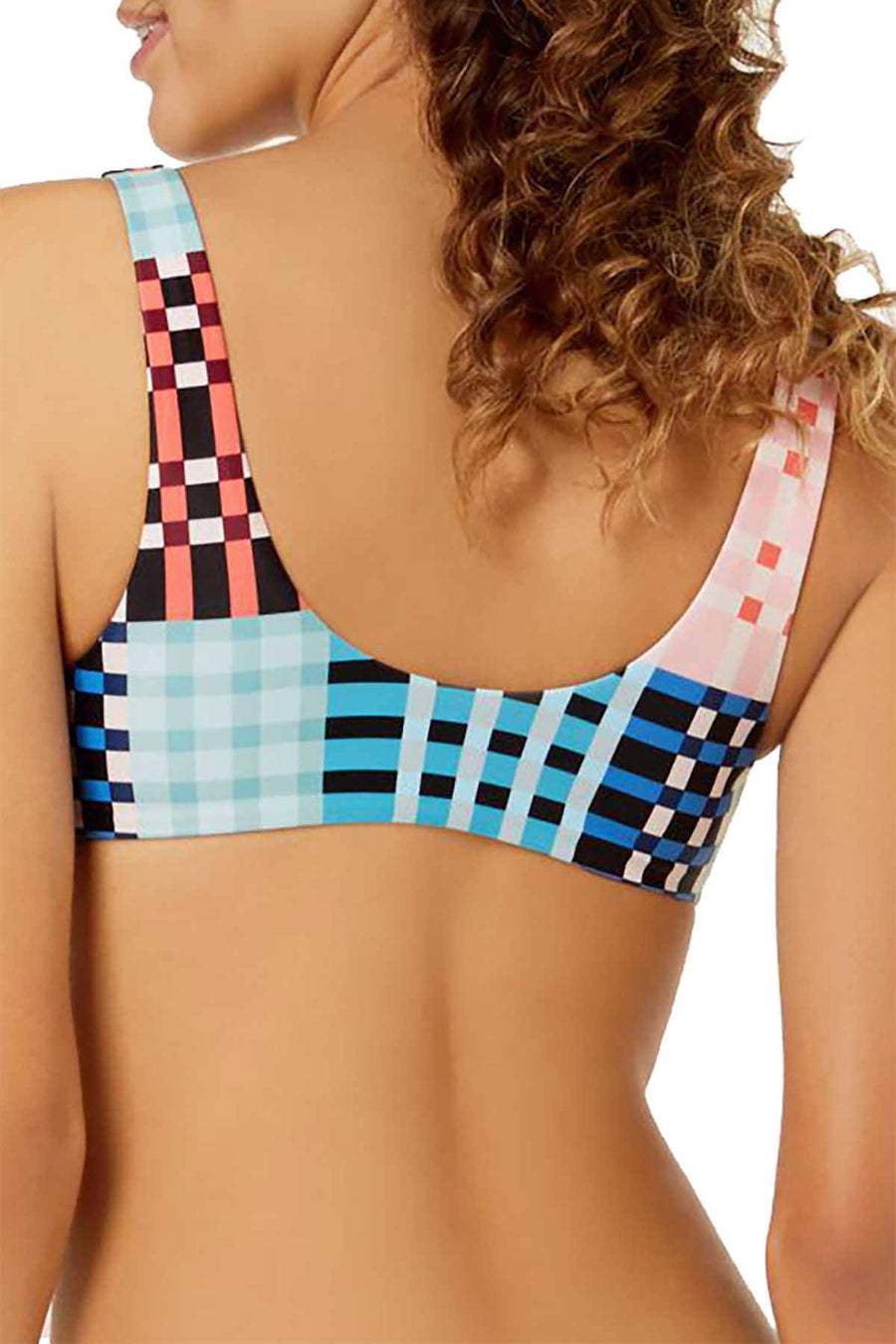MINKPINK Penelope Tie Front Bikini Top in Multicolor