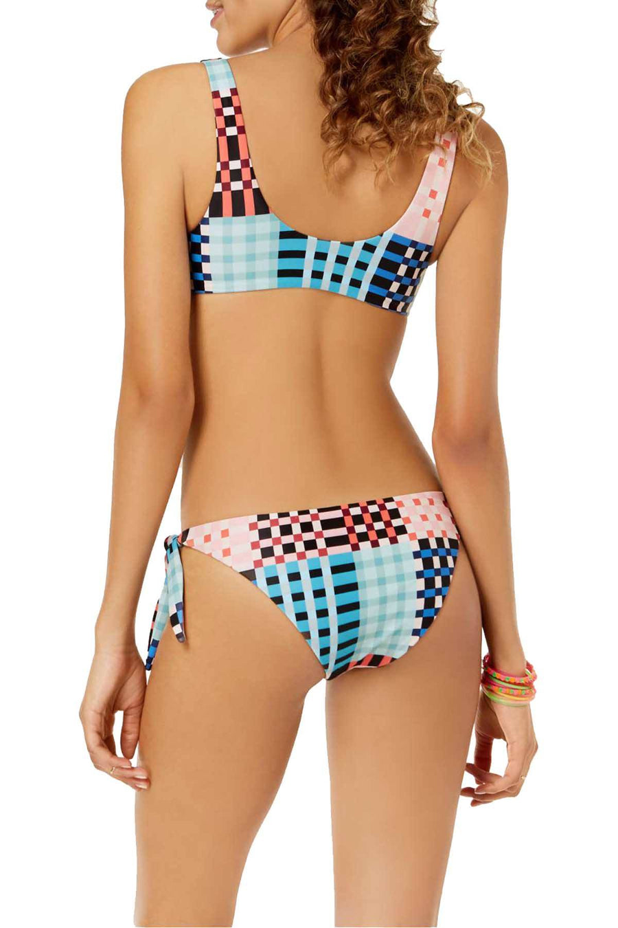 MINKPINK Penelope Tie Front Bikini Top in Multicolor