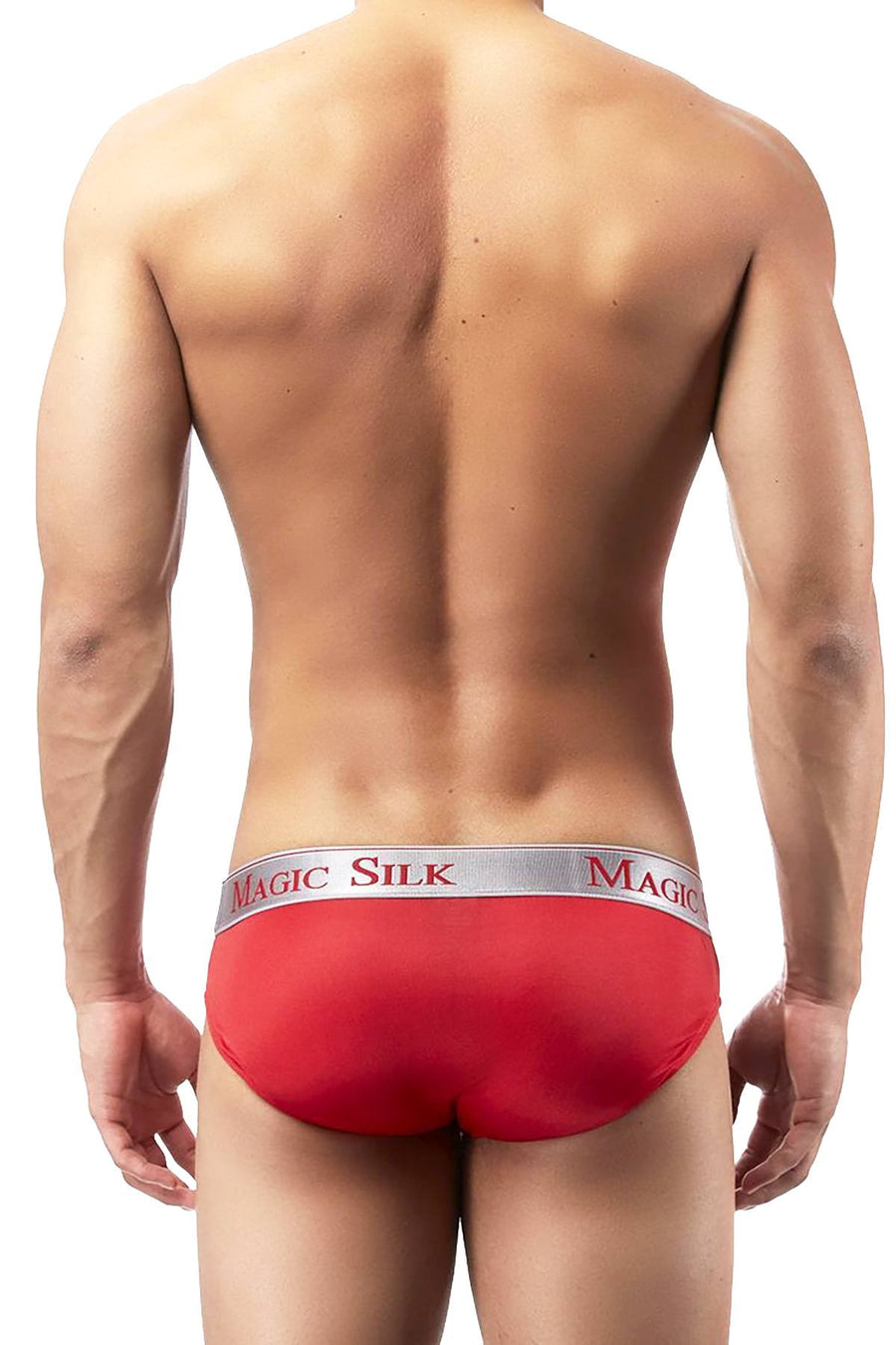 Magic Silk Red Silk-Knit Low-Rise Bikini Brief