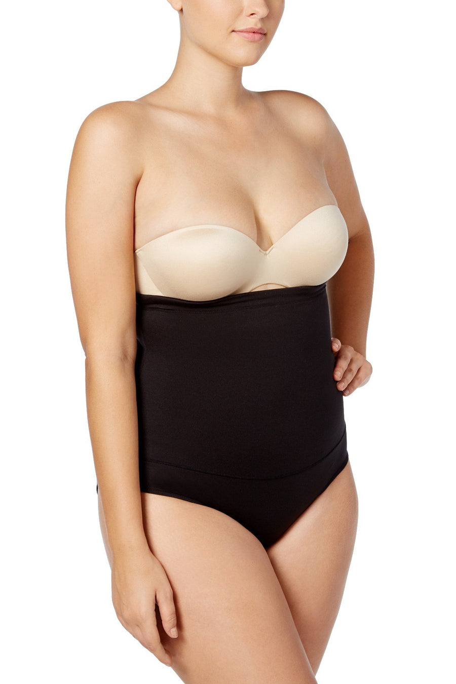 Maidenform Black Fat-Free Dressing Firm-Control High-Waist Brief