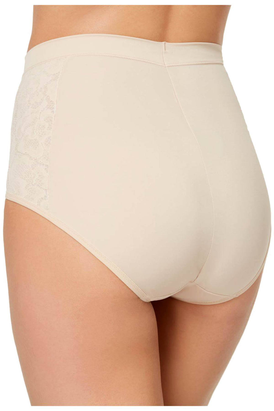 Maidenform Natural Firm Foundations Firm Control High Waist Lace Panel Brief