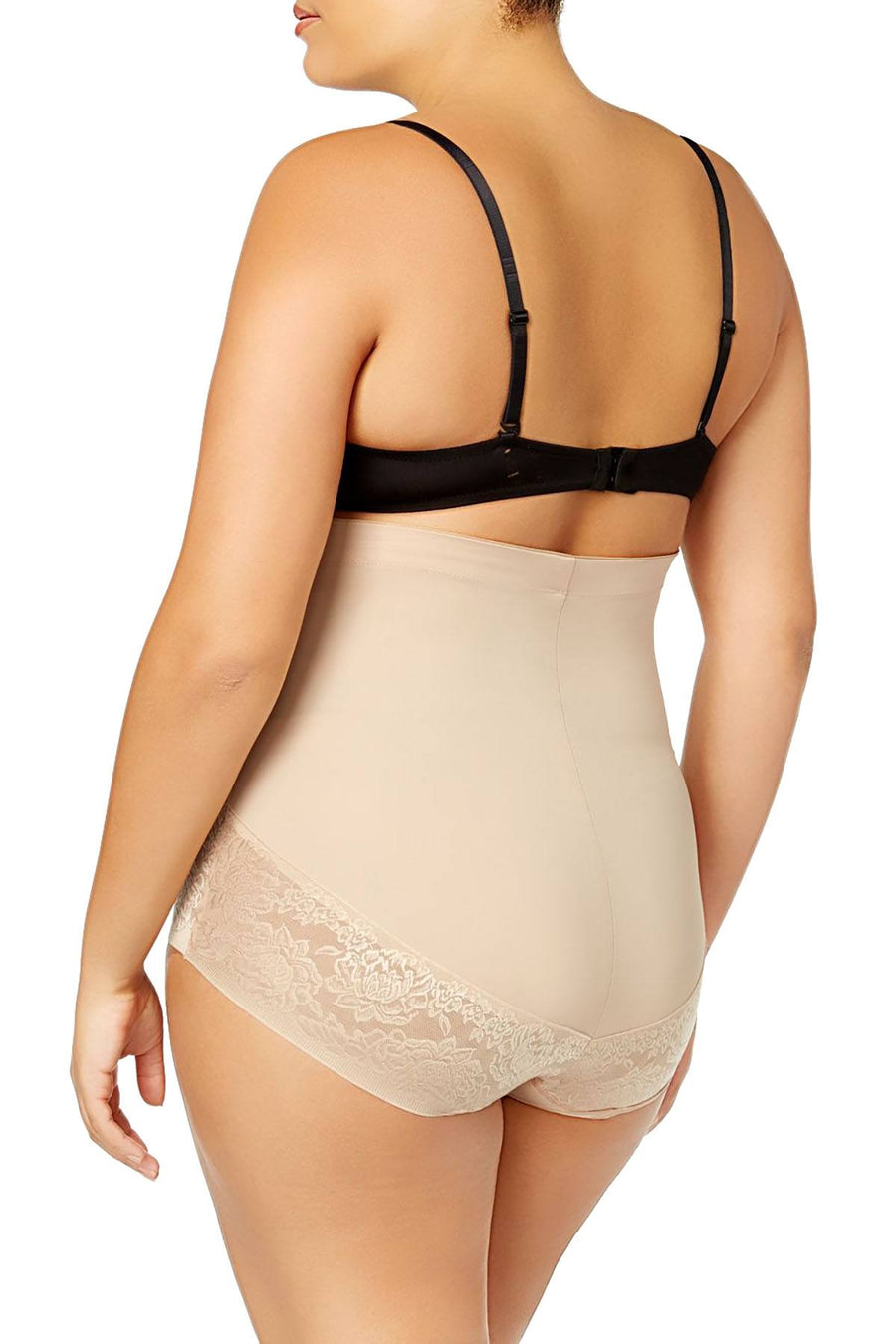 Maidenform PLUS Firm Foundations Firm Control High Waist Brief in Body Beige