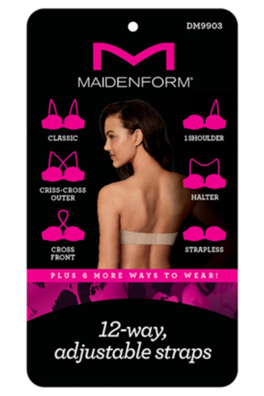 Maidenform Paris-Nude Love-the-Lift 12-Way Convertible Demi Bra