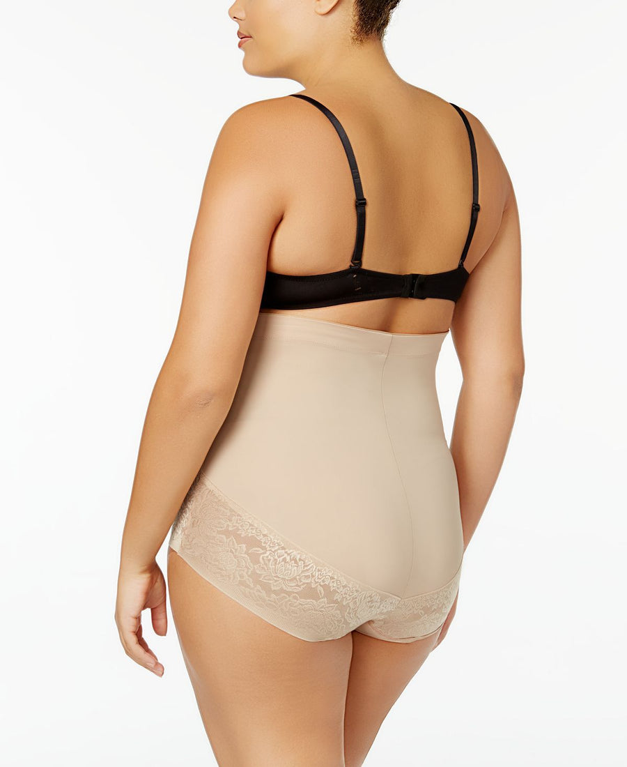 Maidenform Wo Firm Foundations Curvy Plus Firm Control High Waist Brief Dm1023 Body Beige