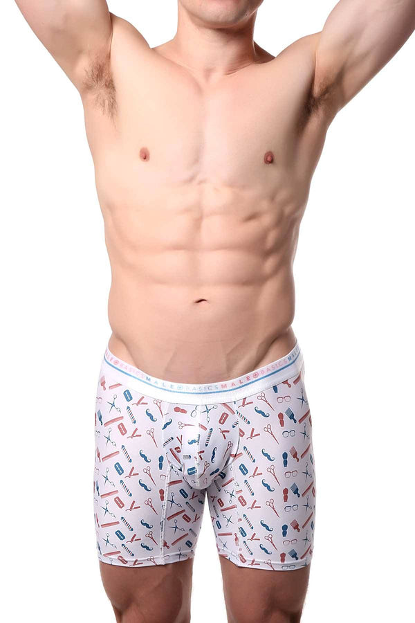 Male Basics Barber-Printed Hipster Boxer Brief