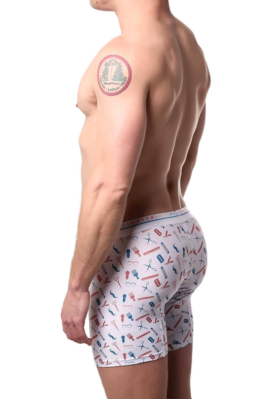 Male Basics Barber-Printed Hipster Boxer Brief