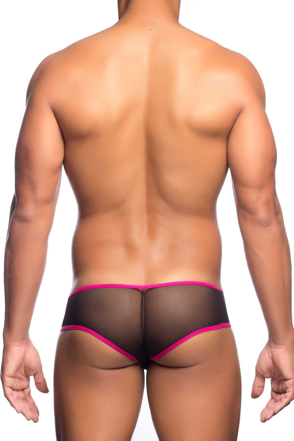 Male Basics Black Cheek Mesh Boxer