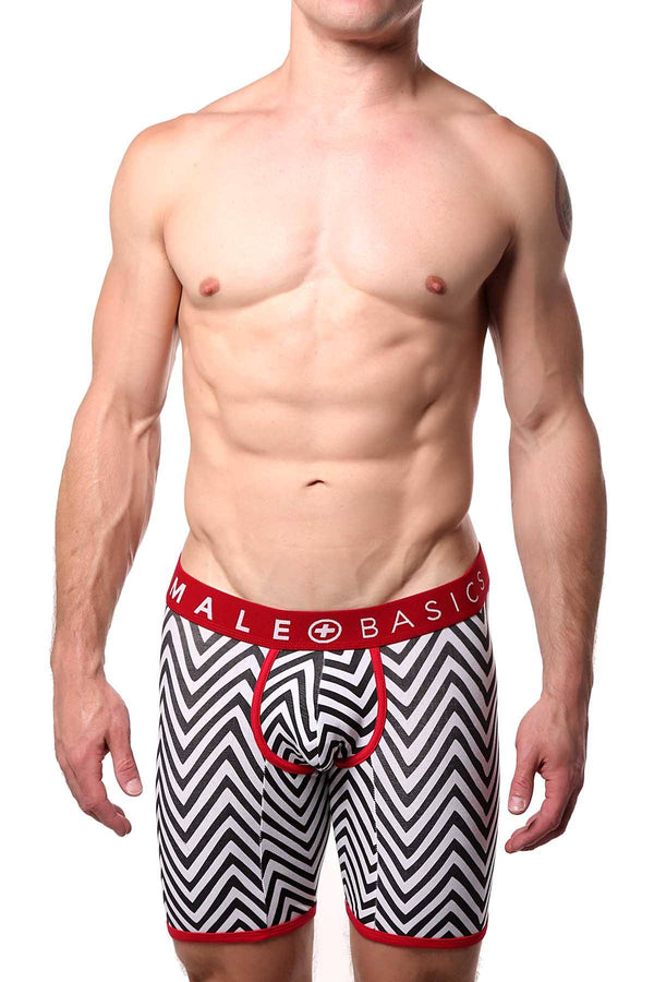 Male Basics Black Chevron Boxer