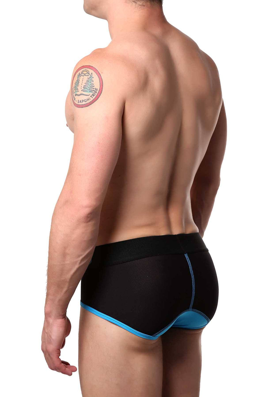 Male Basics Blue Neon Brief