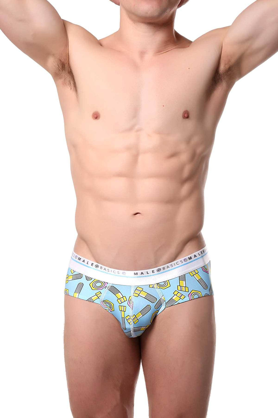 Male Basics Nuts/Bolts-Printed Hipster Brief