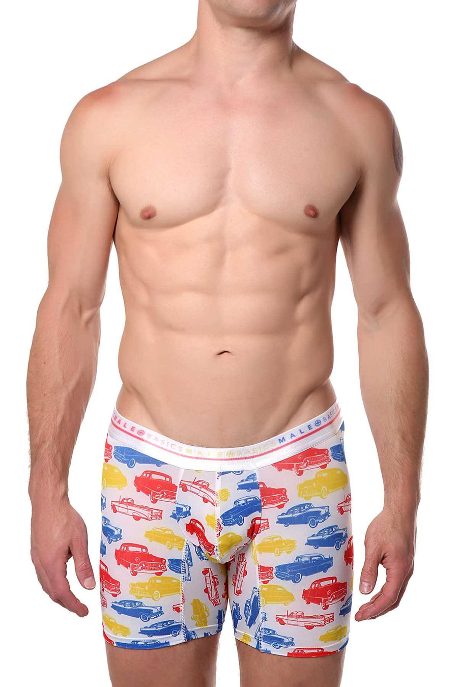 Male Basics Old Cars Printed Hipster Boxer Brief