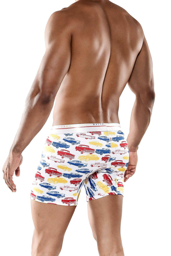 Male Basics Old Cars Printed Hipster Boxer Brief