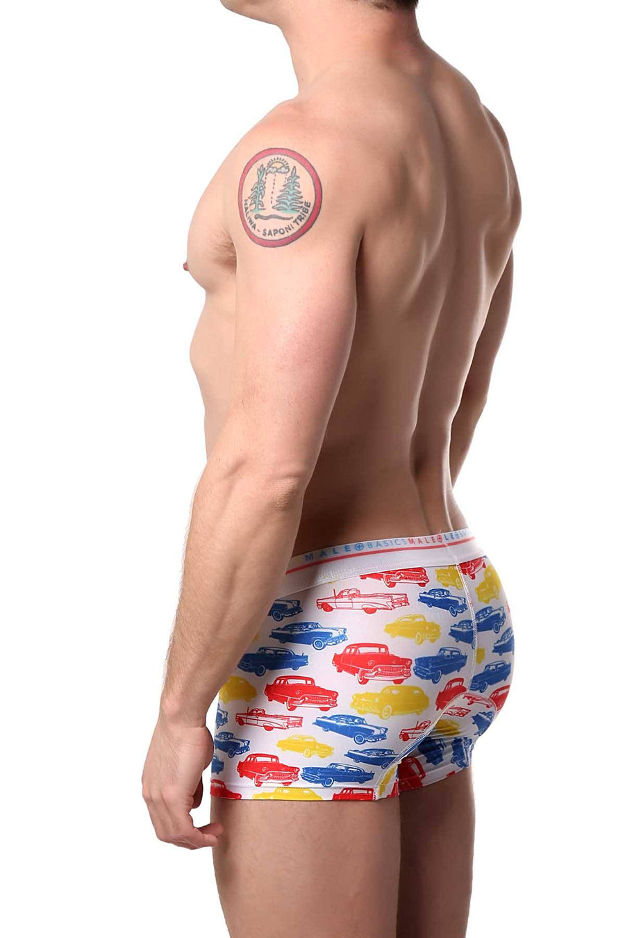 Male Basics Old-Cars Printed Hipster Trunk
