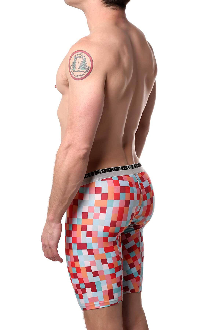 Male Basics Red Pixels Athletic Boxer Brief