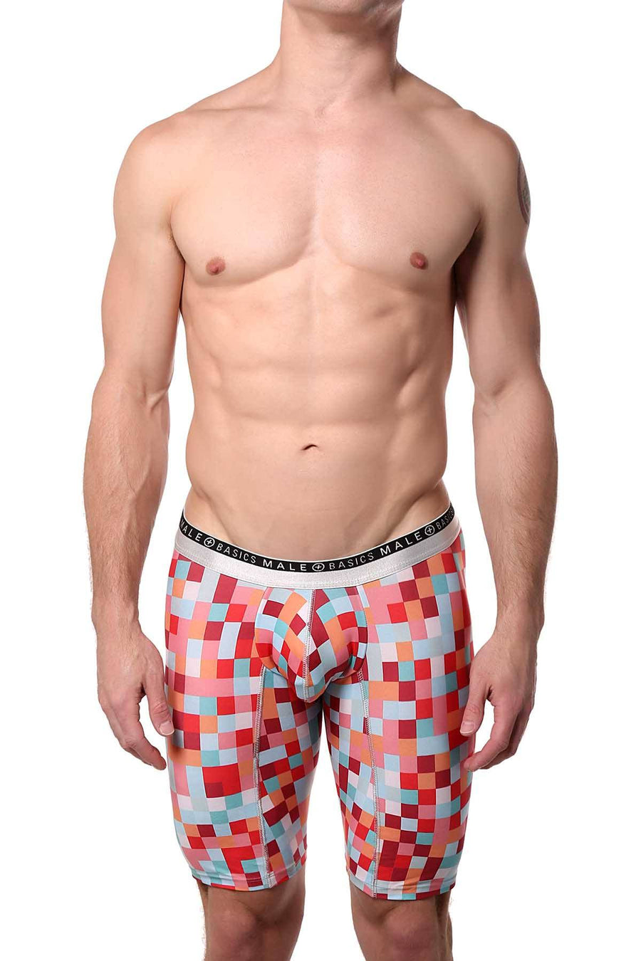 Male Basics Red Pixels Athletic Boxer Brief