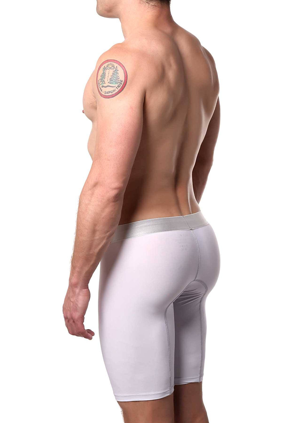 Male Basics White Microfiber Athletic Boxer Brief