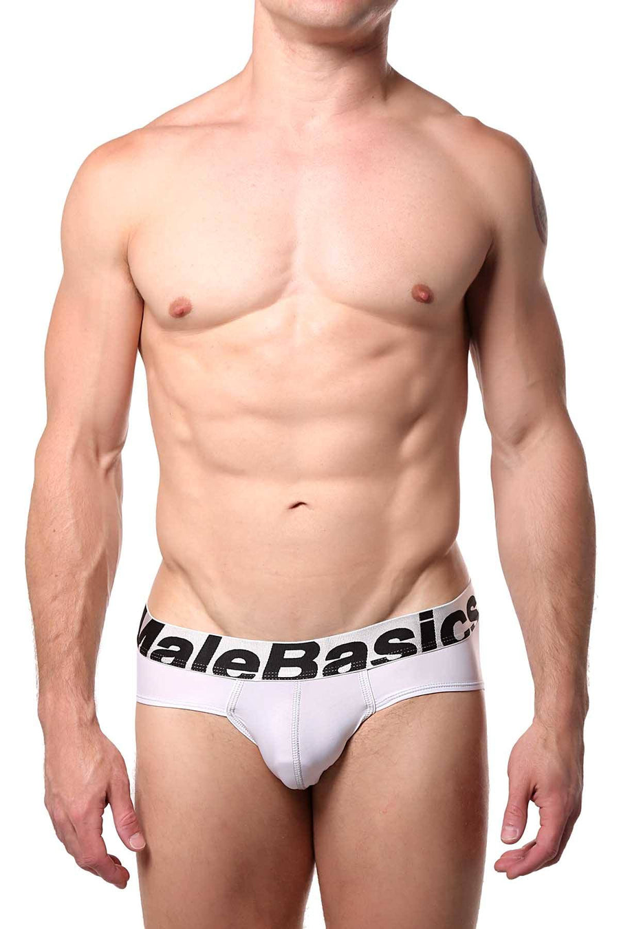 Male Basics White Microfiber Brief