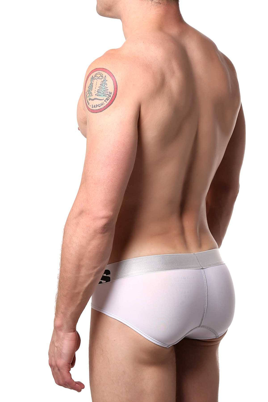 Male Basics White Microfiber Brief