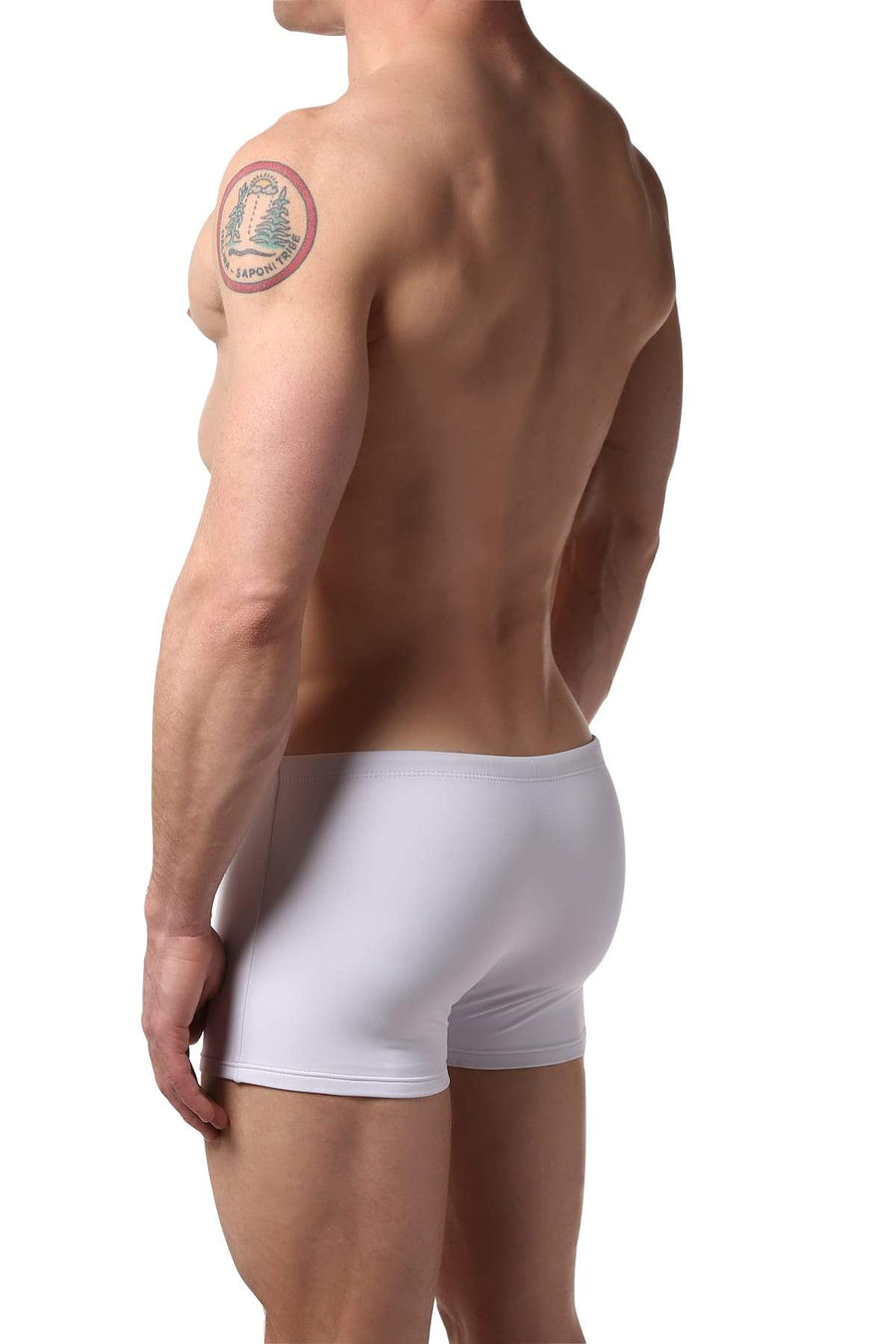 Male Basics White Swim Trunk