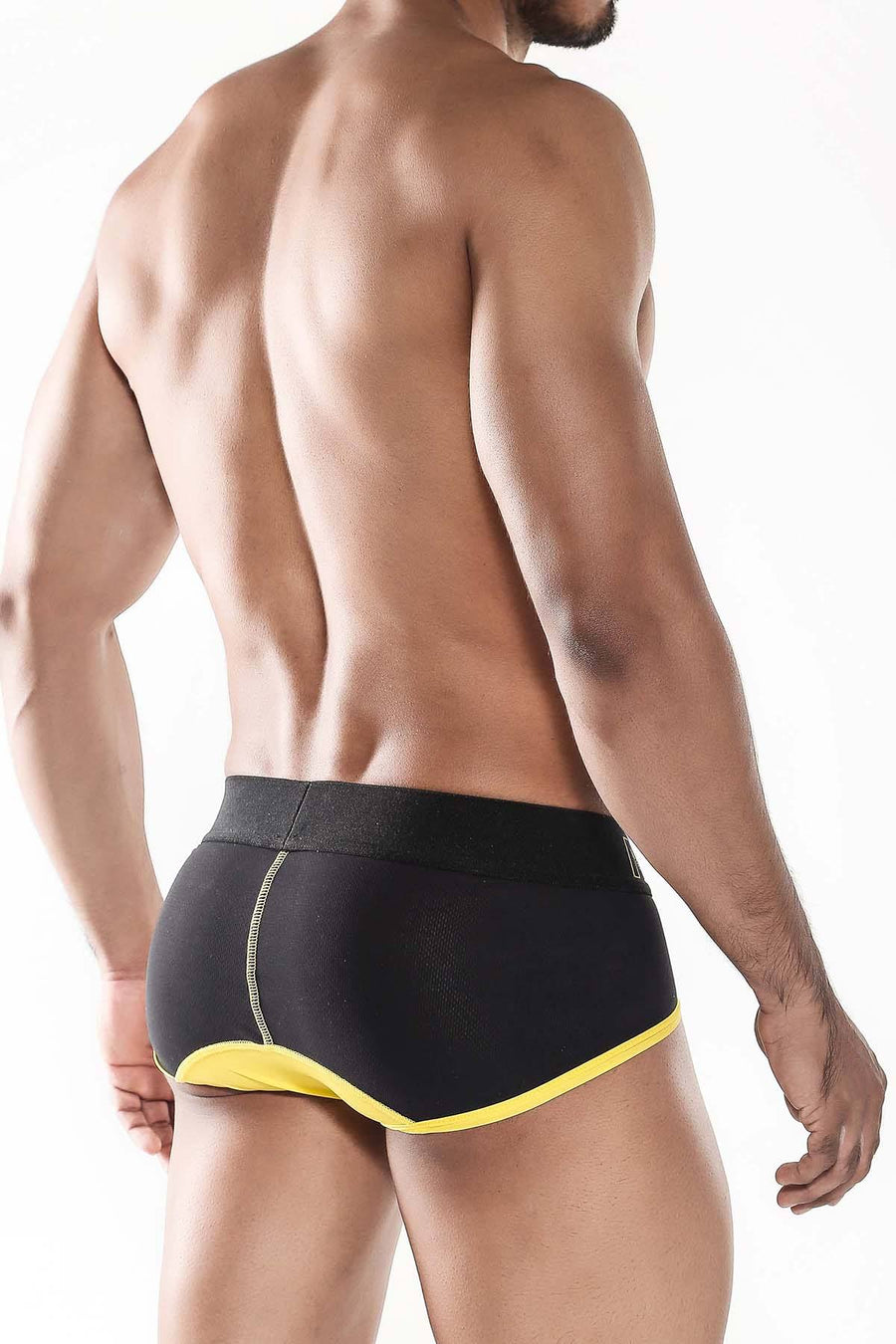Male Basics Yellow Neon Brief