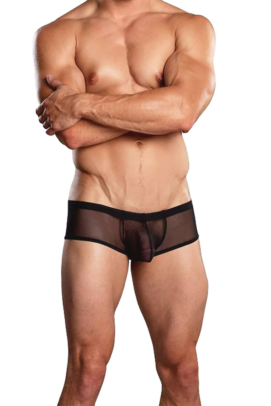 Male Power Black Euro-Male Mesh Mini-Pouch Trunk