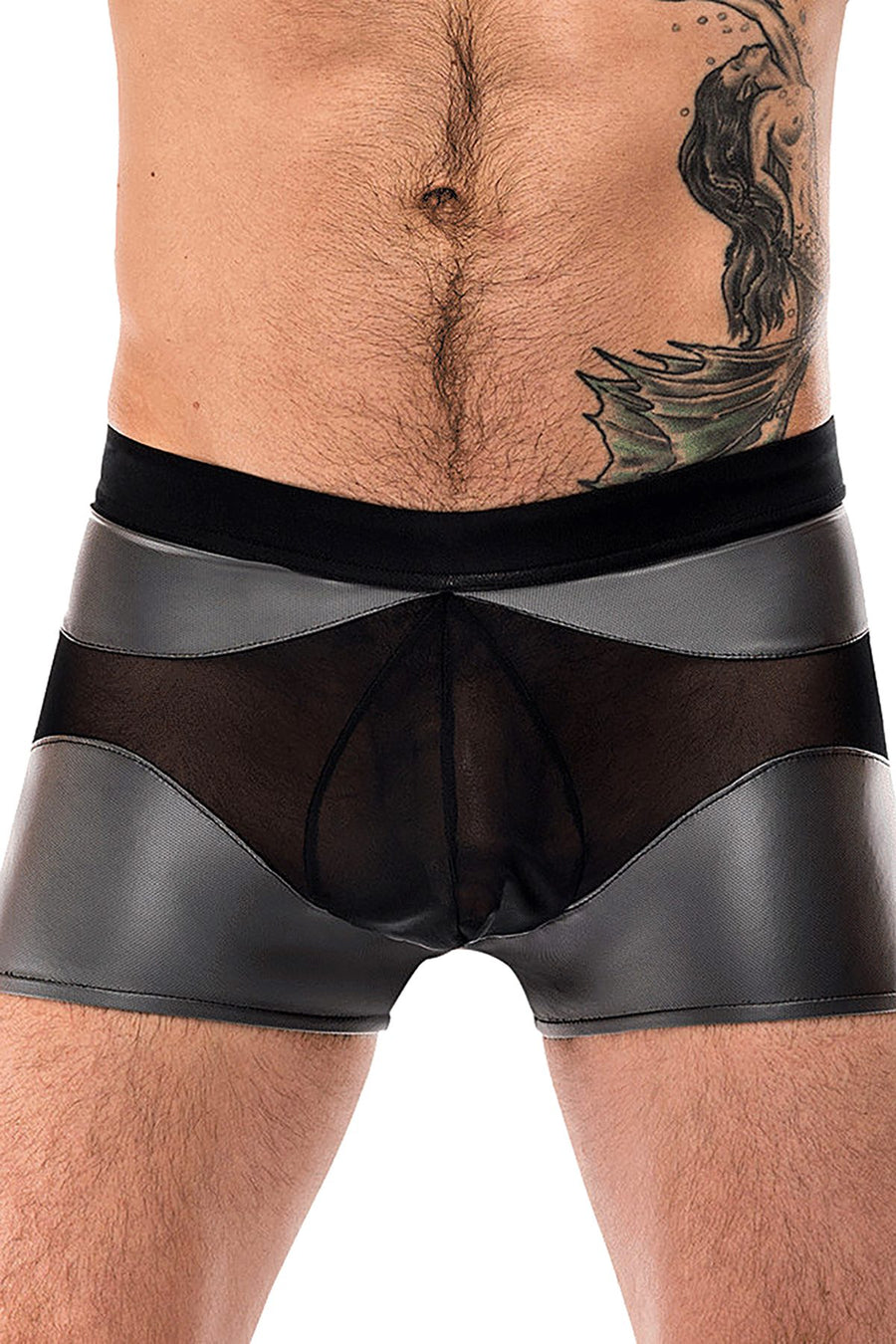 Male Power Grey Iron-Clad Boxer Brief