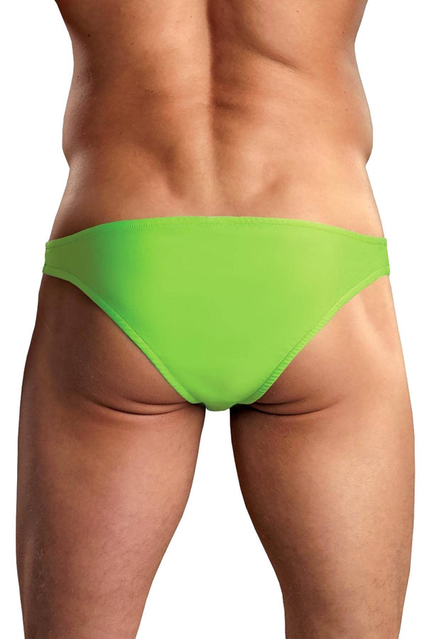 Male Power Lime Euro-Male Spandex Brazilian-Pouch Bikini Brief