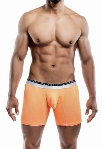 Malebasics Orange Ergonomic Pouch Boxer Brief