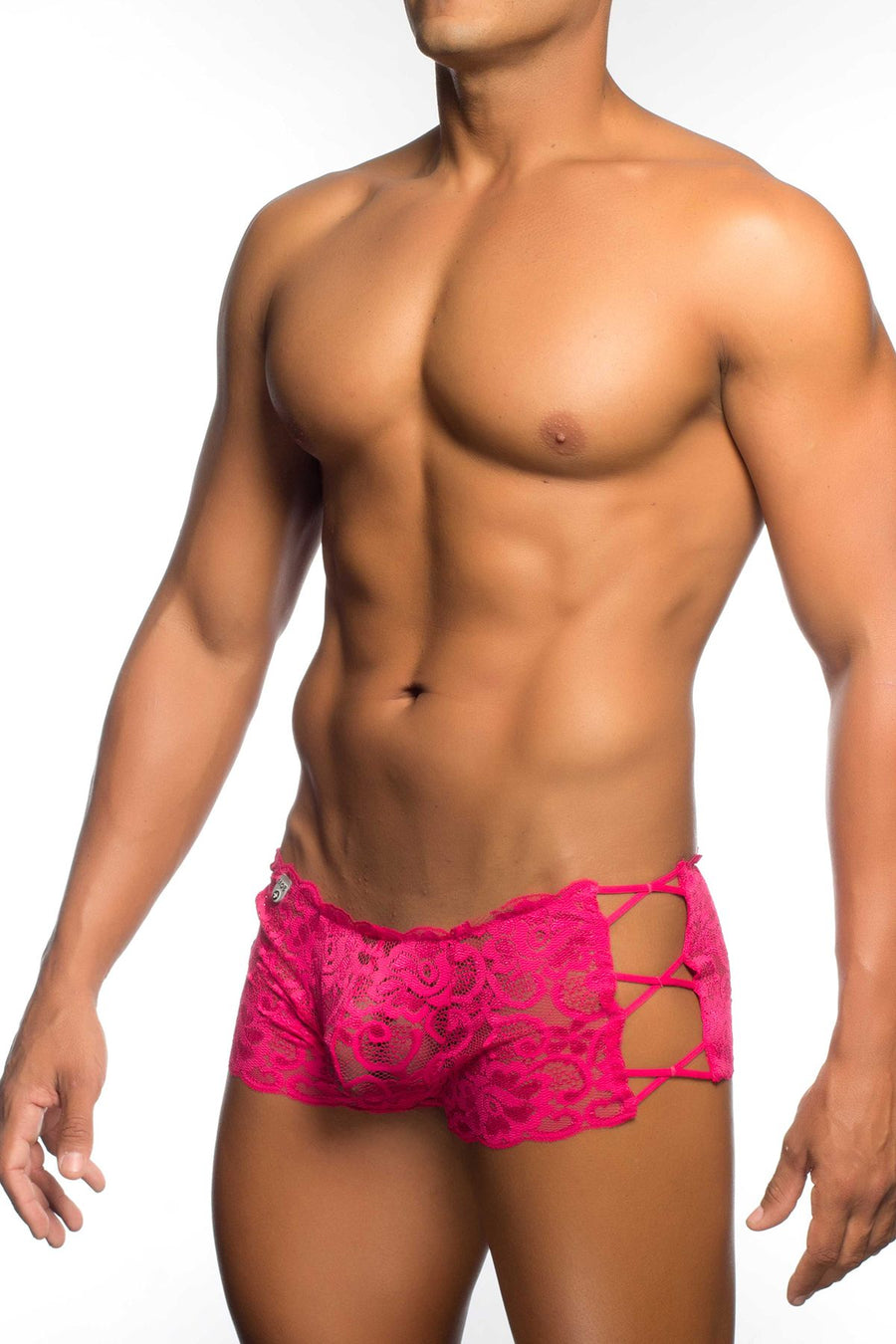 Malebasics Pink Lace Open Boxer
