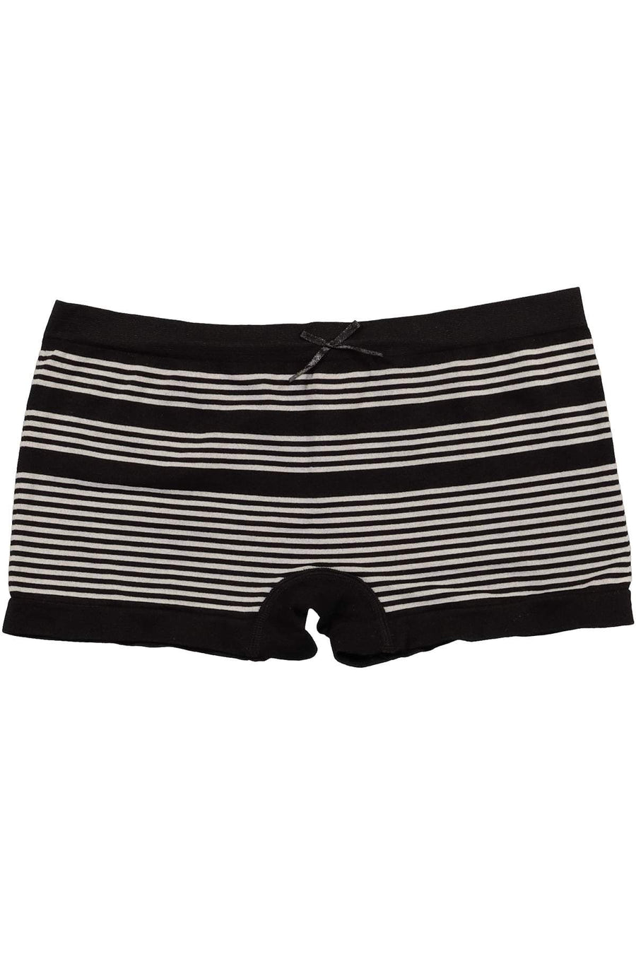 Mamia Black Stripe Seamless Boyshort