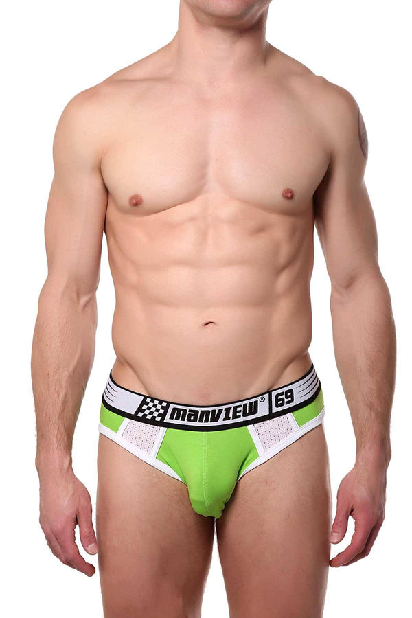 Manview Green 69 Racer Jock-Brief