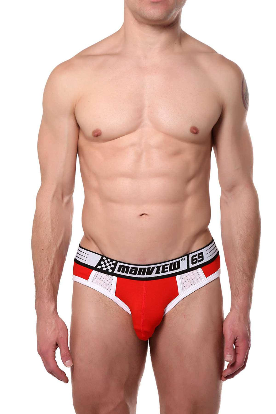 Manview Red 69 Racer Brief