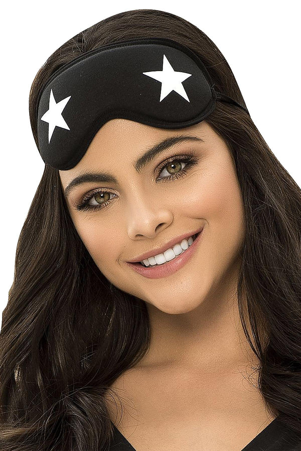 Mapale Black Stars Sleeping Eye Mask