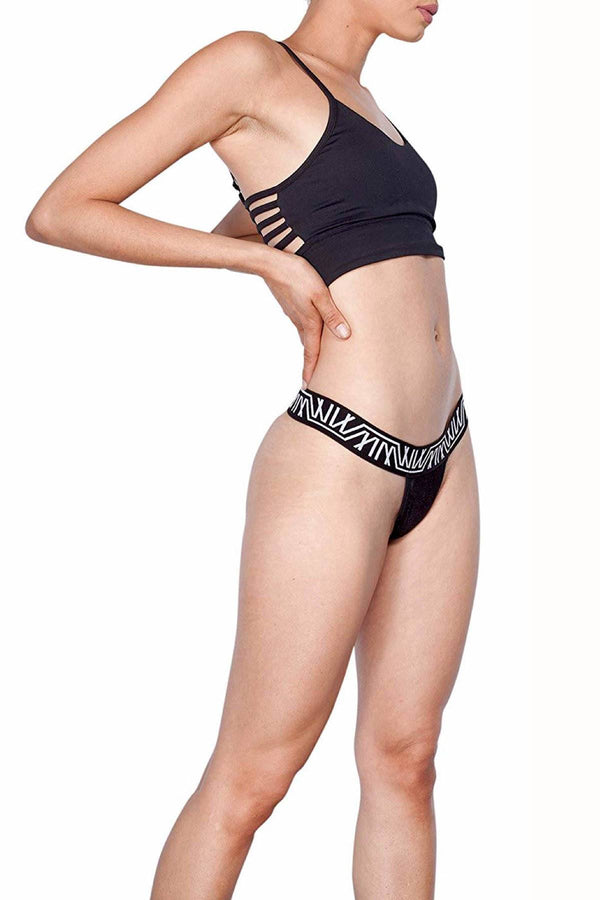 Marco Marco Black Velvet MM Thong